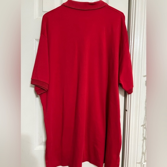 Polo Ralph Lauren Short Sleeve XL 100% Cotton Polo Shirt, Red, Vintage - Picture 5 of 7